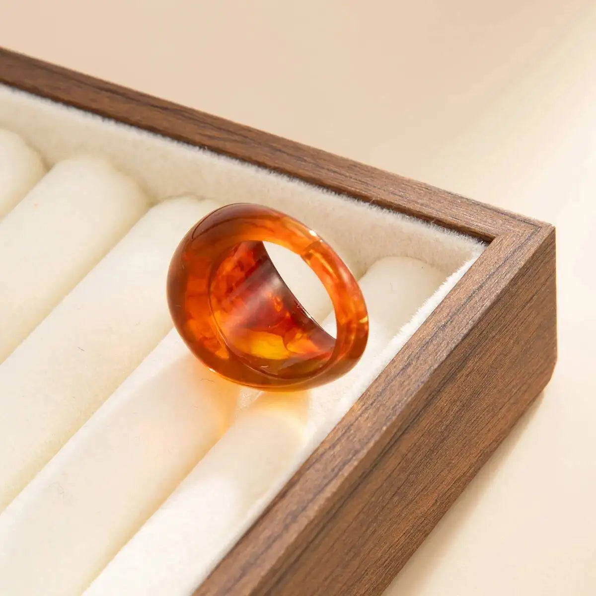 Sovict Y2K Resin Chunky Ring