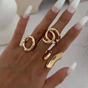 Sovict Geometric Punk Ring Trio